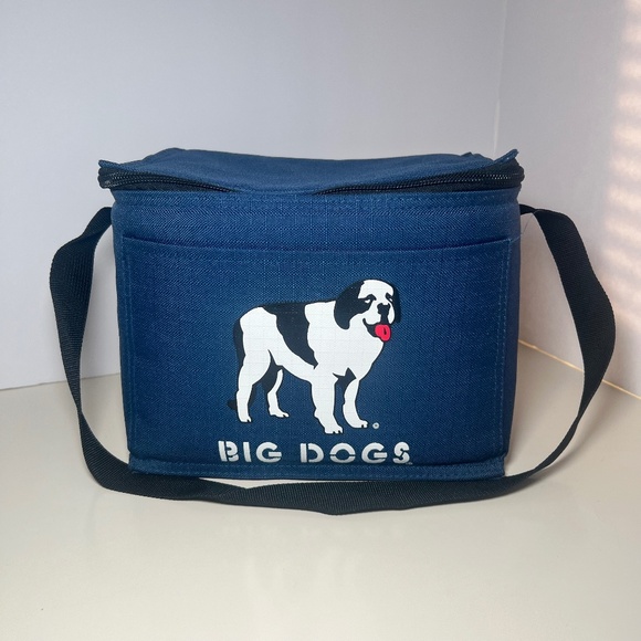 BIG DOGS Vintage Y2K Insulated Cooler Bag Lunch Box Retired With Strap - Picture 1 of 4